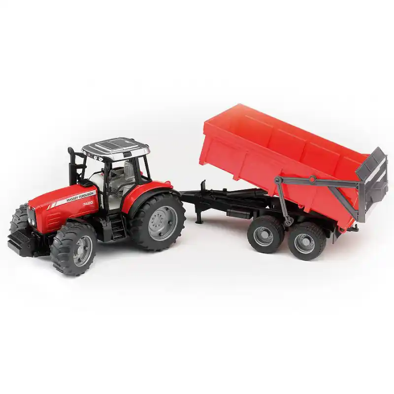 Acheter En Ligne Tracteur MF 7480 avec benne – Bruder 02045