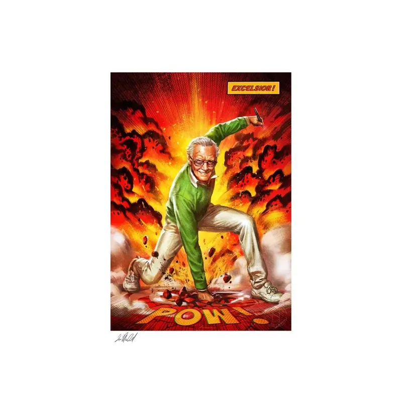 Marque Marvel impression Art Print Stan Lee Excelsior! 46 x 61 non encadré