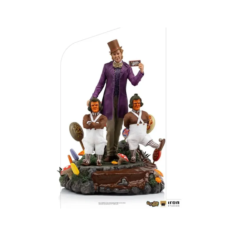 Soldes Iron Studios - Willy Wonka Charlie et la Chocolaterie (1971) statuette Deluxe Art Scale 1/10 Figurine