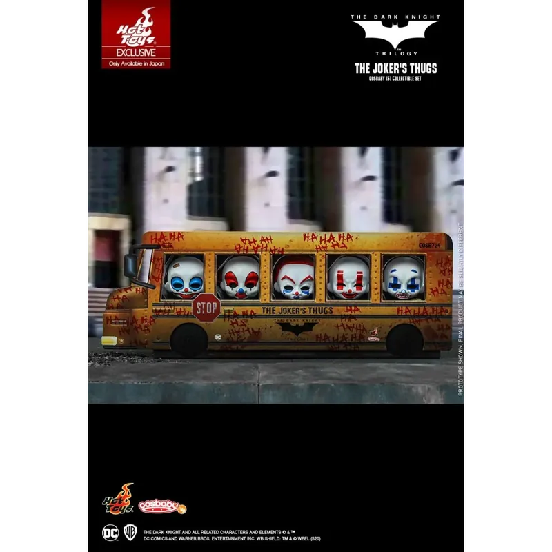 Quantité Limitée Hot Toys - Batman The Dark Knight Trilogy - The Joker‘s Thugs set de 5 - Cosbaby - 9cm Figurine
