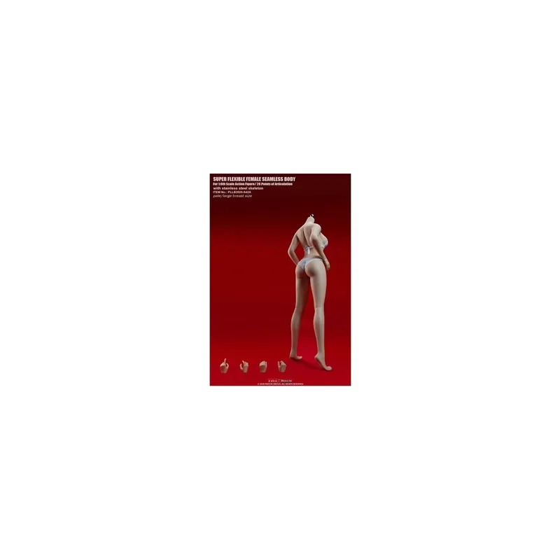 Phicen - TBLeague 1/6 Scale Female Super-Flexible Seamless Body - Corp pale maillot blanc gros bonnets Figurine Pas Cher