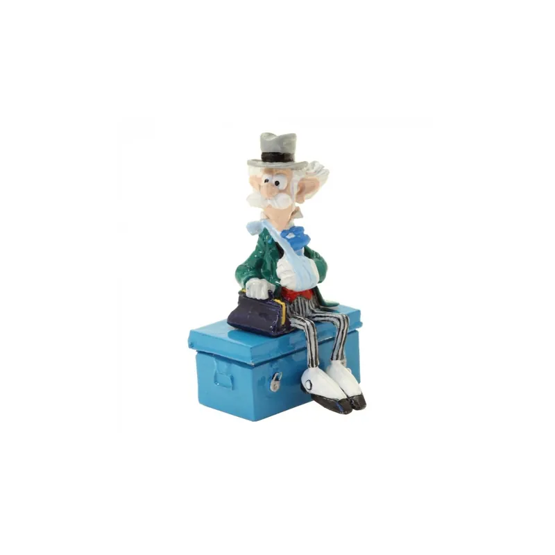 Pixi - Spirou - Champignac assis sur sa cantine Figurine Dernier Modèle