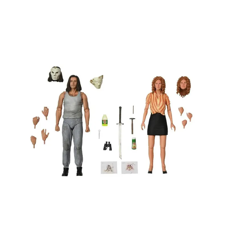 Haute Qualité Neca - TMNT - Pack 2 figurines Les Tortues ninja - April O‘Neil & Casey Jones Farm - Teenage Mutant Ninja Turtles The Movie Fig