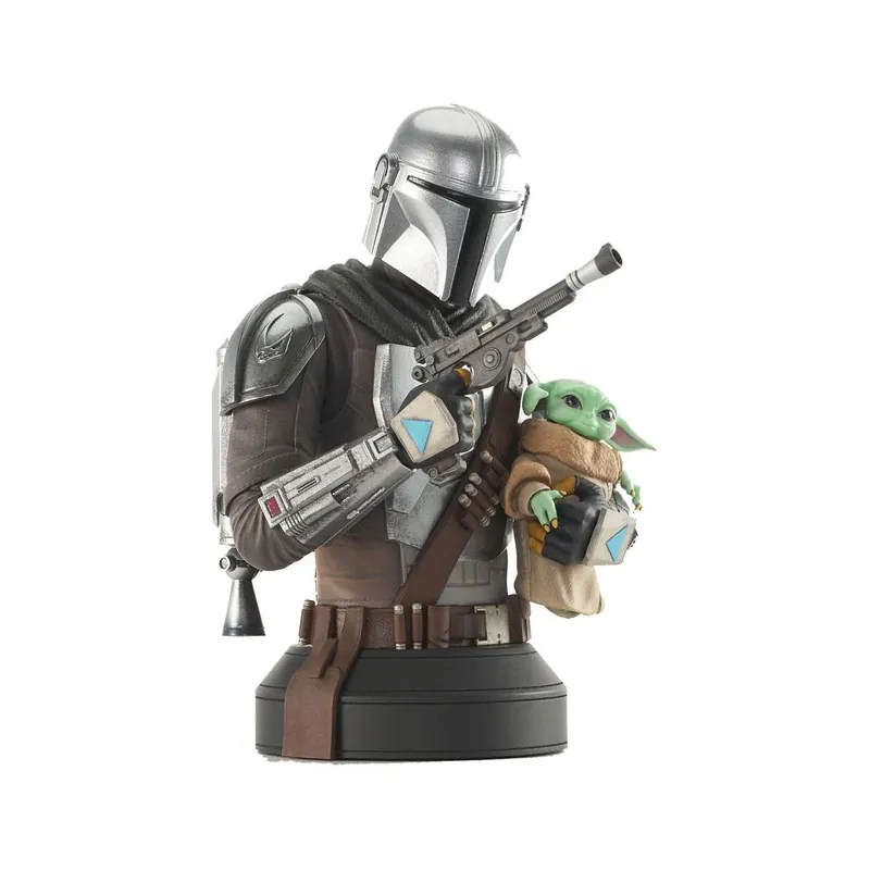 Gentle Giant – buste 1/6 The Mandalorian with Grogu – Star Wars The Mandalorian Figurine Soldes