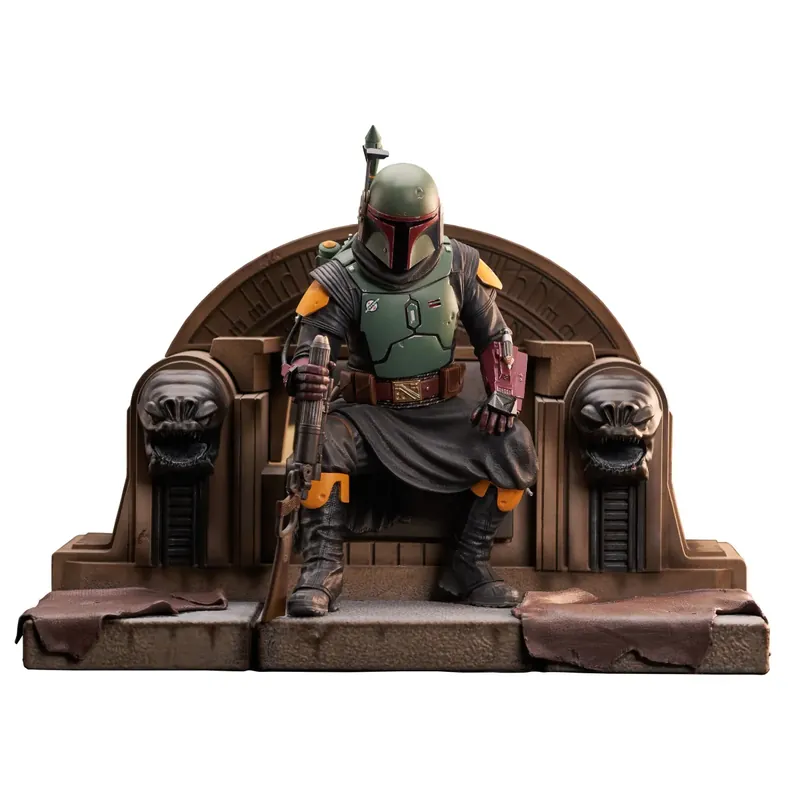 Gentle Giant - Star Wars - Boba Fett On Throne Premier Collection 1/7 - The Book of Boba Fett Figurine Offre Du Jour