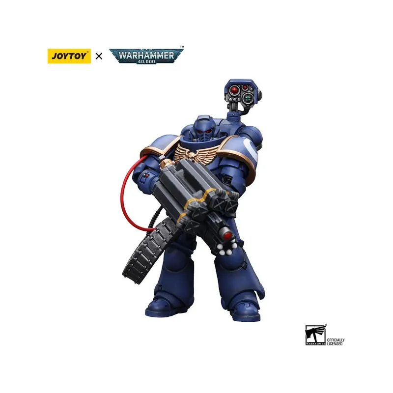 JoyToy Space Marines - Ultramarines - Desolation Marine with Castellan Launcher (Superfrag) 1/18 Figurine Meilleur Prix