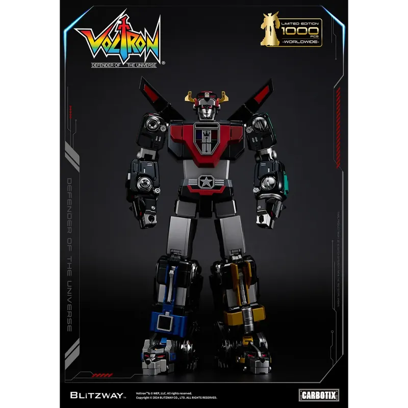 Blitzway - BLACK VOLTRON - Voltron Defender of the Universe figurine Carbotix Figurine Meilleure Vente