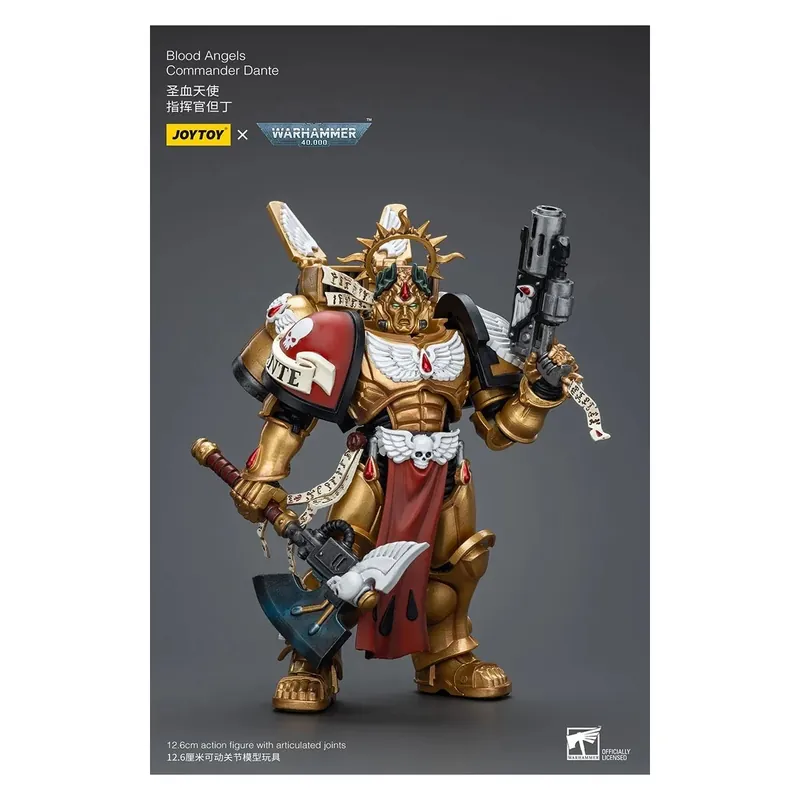JoyToy Space Marines - Blood Angels Commander Dante - 1/18 - Warhammer 40K Figurine Haute Qualité