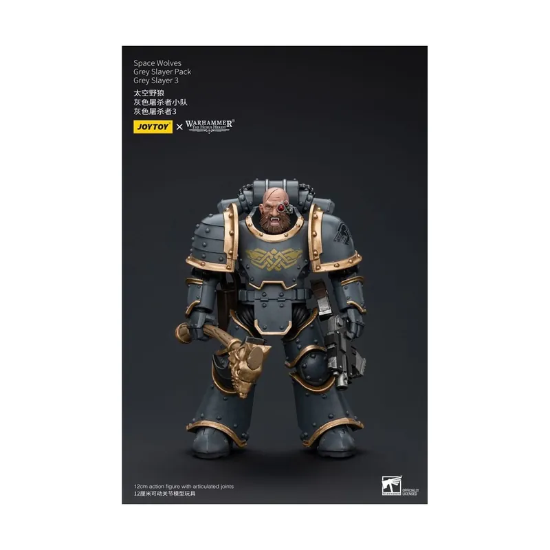 Expédition Rapide JoyToy Space Marines - Space Wolves - Grey Slayer Pack - Grey Slayer 3 1/18 - The Horus Heresy Figurine