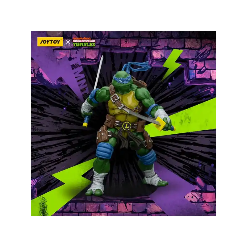 Expédié Aujourd'hui JoyToy TMNT - Leonardo - Teenage Mutant Ninja Turtles 1/18 Figurine