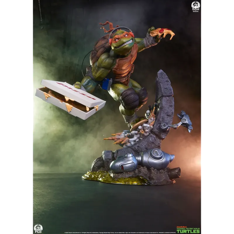 Jusqu'à Épuisement Des Stocks Premium Collectibles Studio PCS - TMNT MICHELANGELO 1/3 deluxe - Teenage Mutant Ninja Turtles Figurine