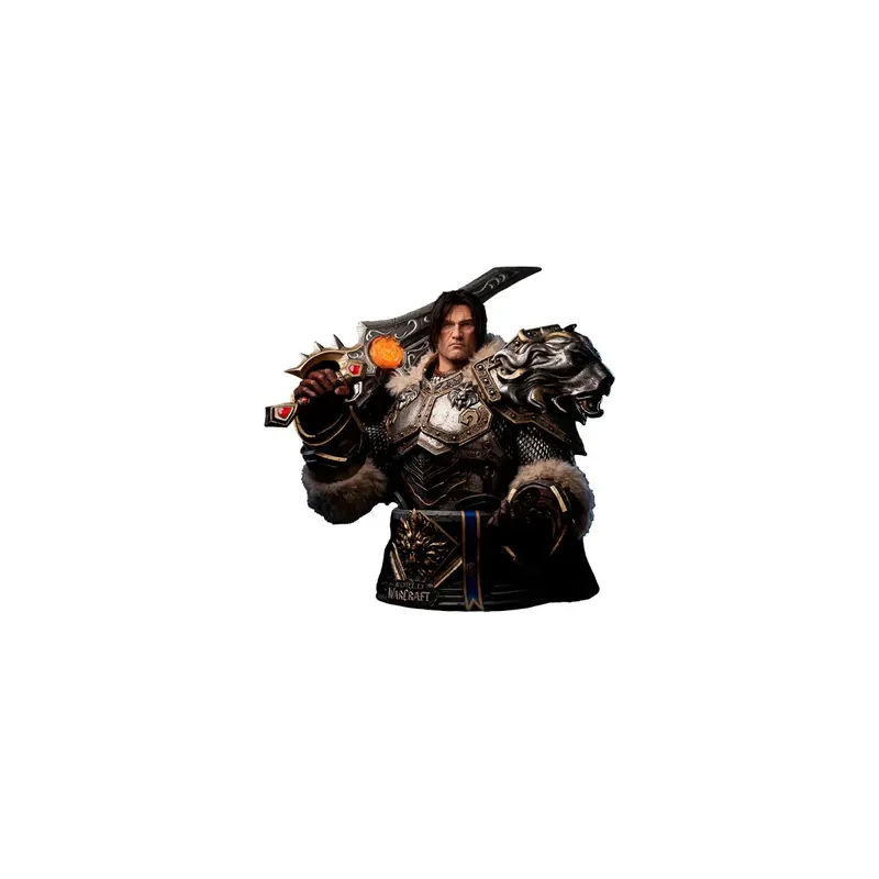 INFINITY STUDIO x BLIZZARD - Varian Wrynn - Buste 1/1 World of Warcraft Figurine Expédié Aujourd'hui