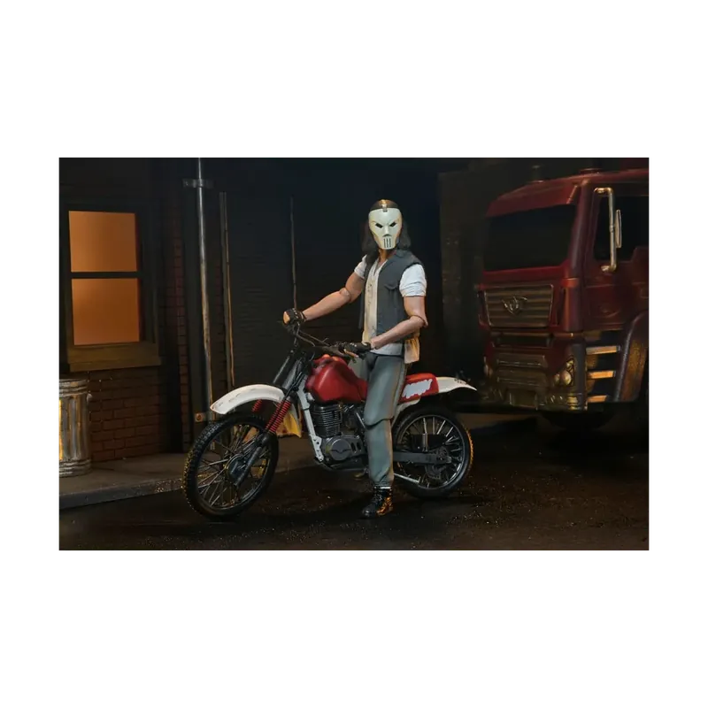 Meilleur Choix Neca - TMNT - Casey Jones with Dirt Bike - Teenage Mutant Ninja Turtles - Les Tortues Ninja - The Movie Figurine