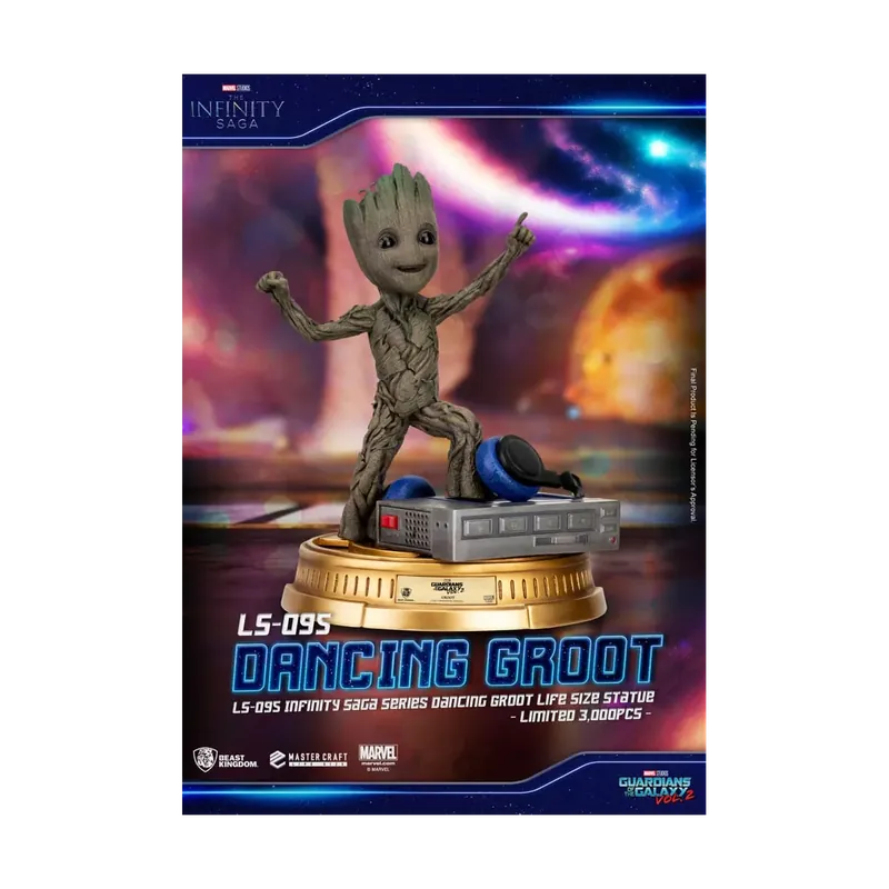 Beast Kingdom Marvel - Master Craft Dancing Groot 1/1 - Les Gardiens de la Galaxie 2 Figurine Soldes