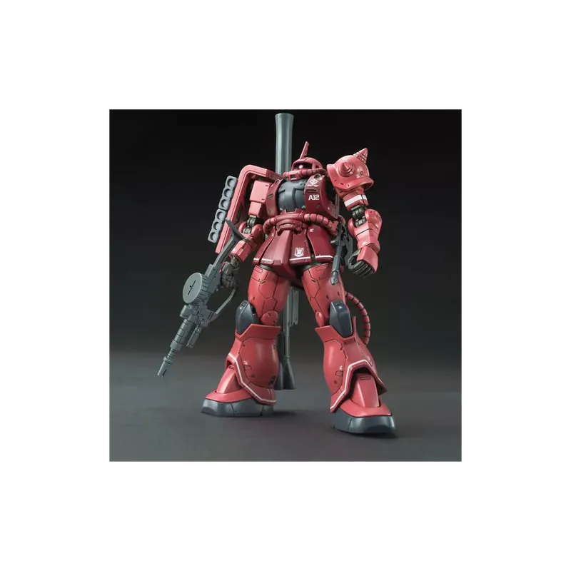 Prix Réduit Bandai - Gunpla - Gundam 1/144 HG The Origin - MS-06S ZAKU II RED COMET VER. - Mobile Suit Gundam Figurine