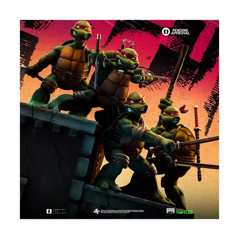 Remise Iron Studios - TMNT 1st Cover Set - Teenage Mutant Ninja Turtles Art Scale 1/10 Figurine