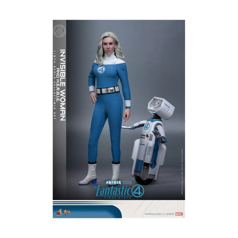 Acheter En Ligne Hot Toys Marvel – Fantastic Four First Steps – Invisible Woman & H.E.R.B.I.E. MMS 1/6 – Sue Storm
