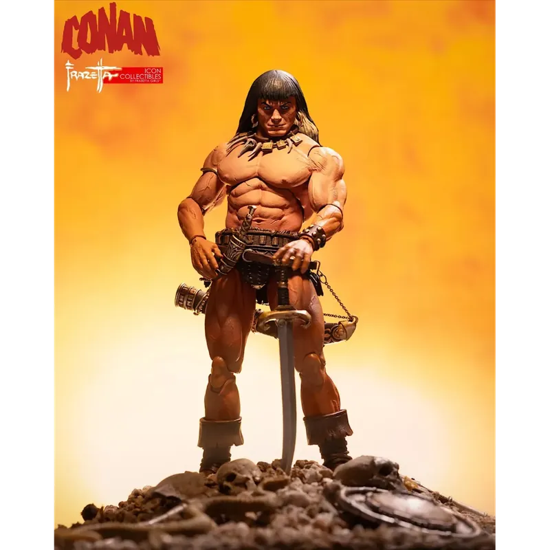 Icon Collectibles Frank Frazetta – CONAN 1/12 Paiement Sécurisé