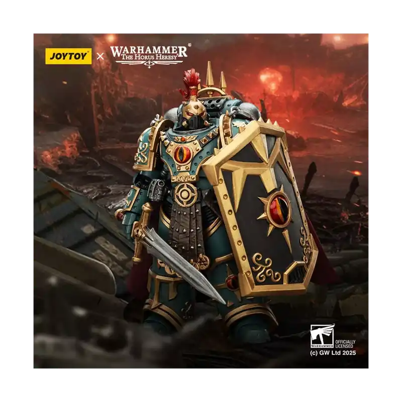 JoyToy Space Marines - Sons of Horus - Little Horus Aximand Captain of the 5th Company 1/18 - The Horus Heresy Seulement Aujourd'hui