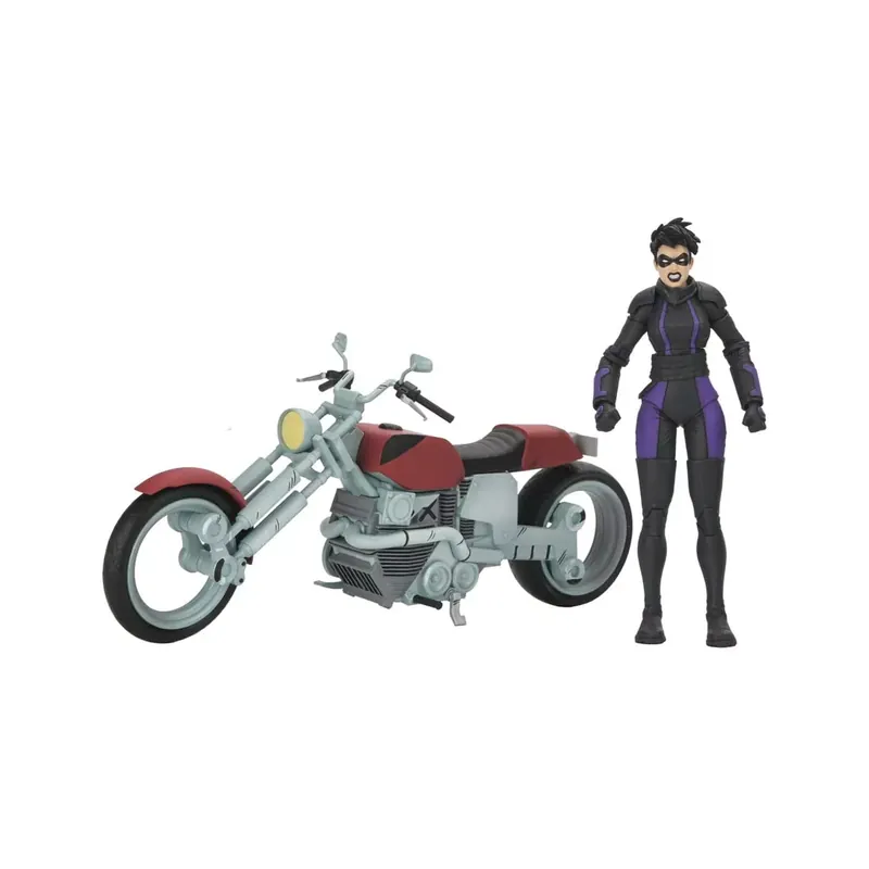 NECA - IDW Comics - Casey Marie with Last Ronin Motorcycle - The Last Ronin The Lost Years- TMNT Top Vente