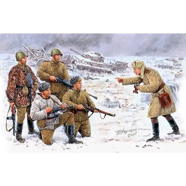 Figurines 2ème Guerre Mondiale Photo sur le front Infanterie soviétique Korsun-Shevchenkovskiy Commander Maintenant