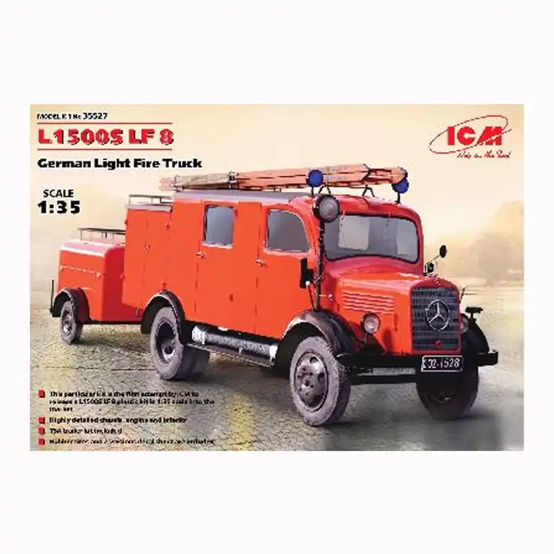 Nouvelle Collection Maquette camion Mercedes L1500S LF 8 Camion de pompiers Allemand 1942