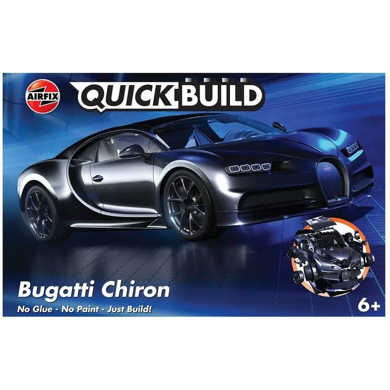 Nouveauté QUICKBUILD Voiture Bugatti Chiron - Noire
