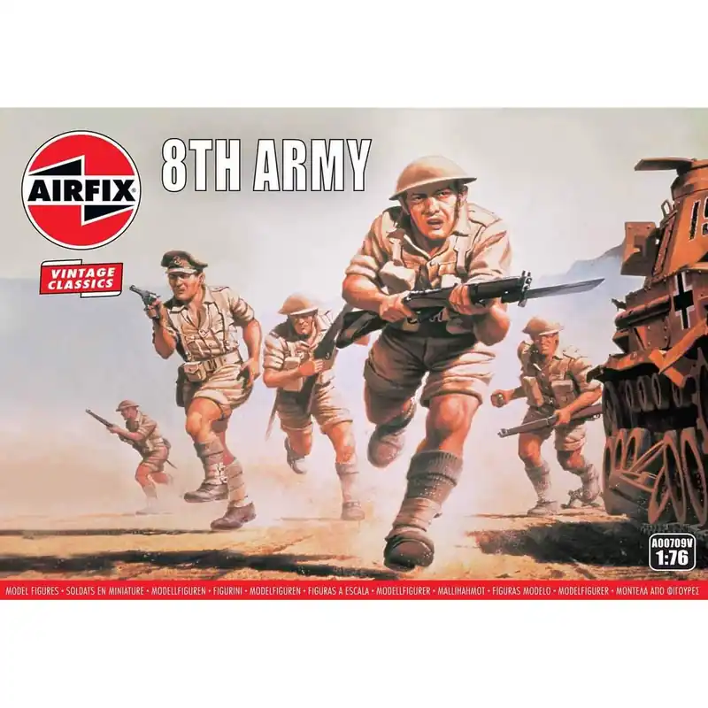Figurines 2ème Guerre Mondiale WWII British 8th Army Jusqu'à Épuisement Des Stocks