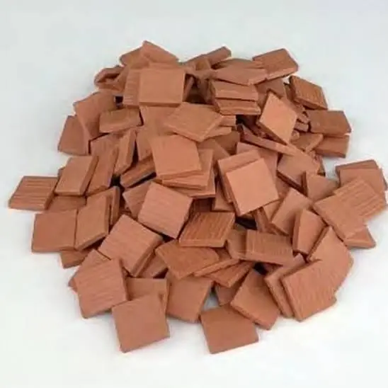 Bon Marché 150 carreaux rouges 15x15x2mm 1/20 - Accessoires maquettes céramique