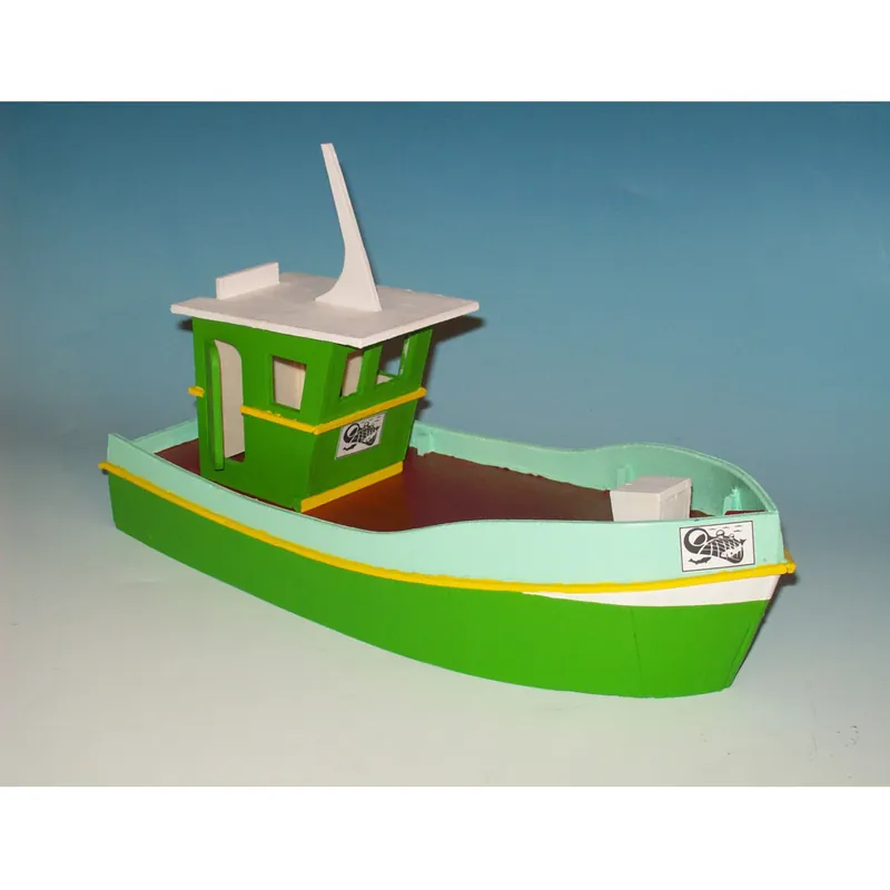 Maquette bateau en bois Bateau de pêche Solde