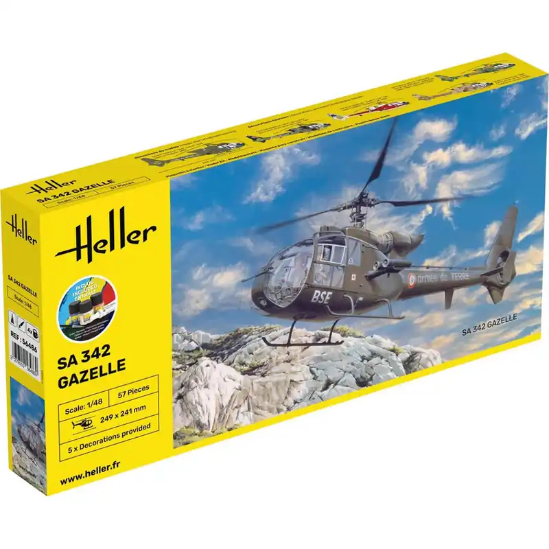 Expédié Aujourd'hui Maquette hélicoptère Starter Set SA 342 Gazelle