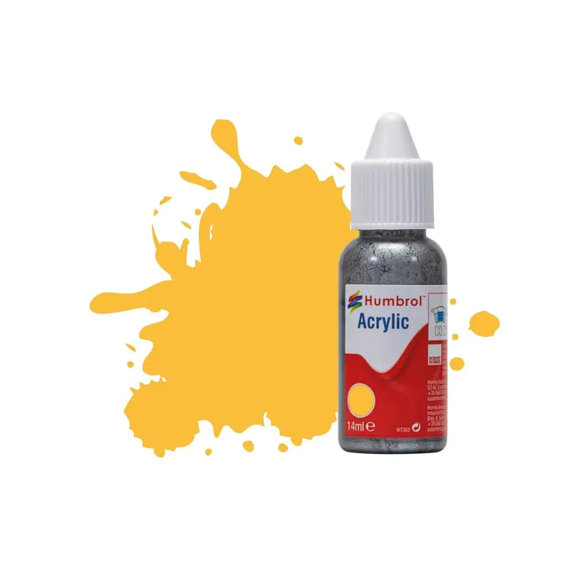 Expédié Aujourd'hui Peinture N°24 Jaune - Trainer Yellow - Mat Acrylique 14 ml