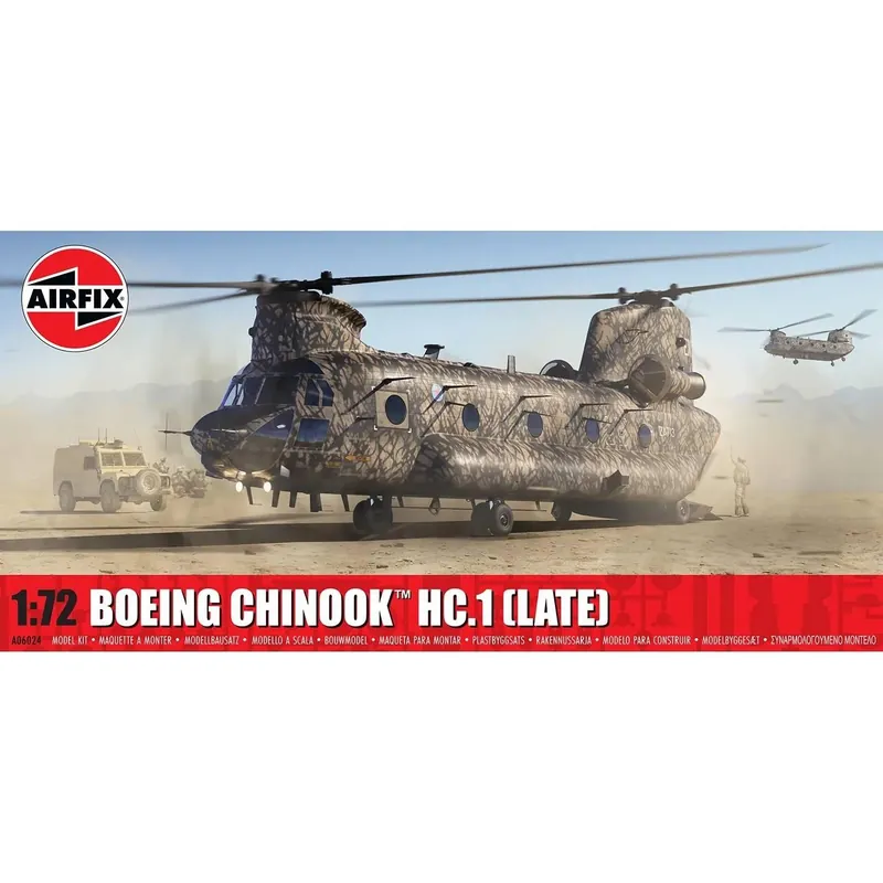 Dernier Modèle Maquette avion avion militaire britannique Boeing Chinook HC.1 (Late) en 1 72