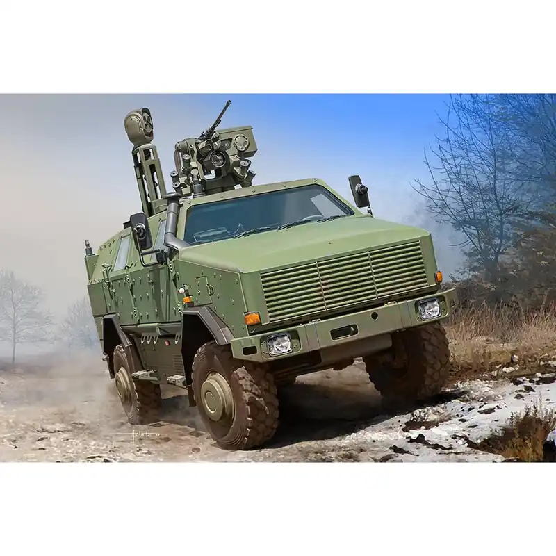 Maquette véhicule militaire Véhicule de reconnaissance protégé DINGO 2 (PRV) – 1/35 Nouvelle Collection