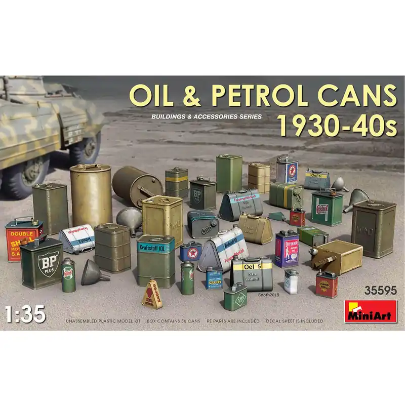 Prix Promo Accessoires de dioramas Bidons d‘essence et d‘huile 1930-40s