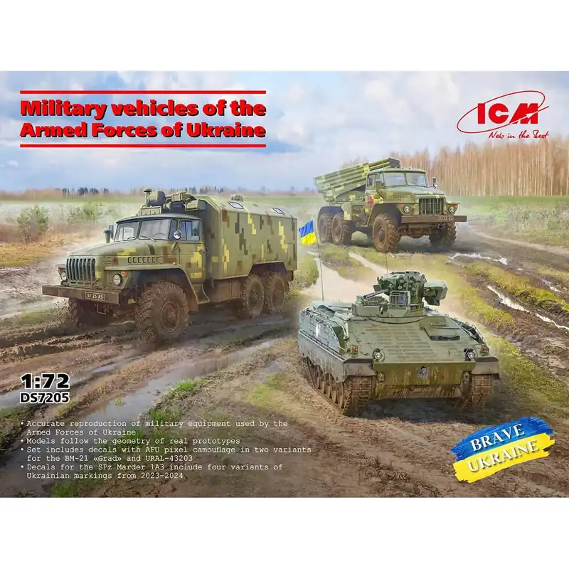 Vente Directe Coffret maquette 3 véhicules militaires Forces Armées Ukrainiennes