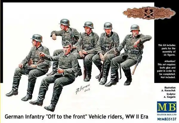 German infantry vehicle riders - 1 35e - Master Box Ltd. Offre Exclusive
