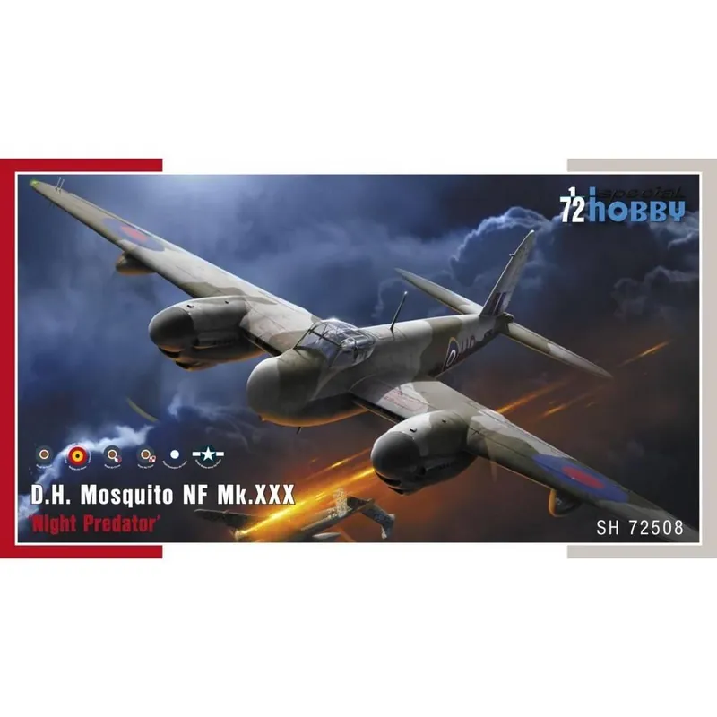 Maquette Avion prédateur de nuit DH.98 Mosquito NF Mk.XXX WWII Meilleur Prix