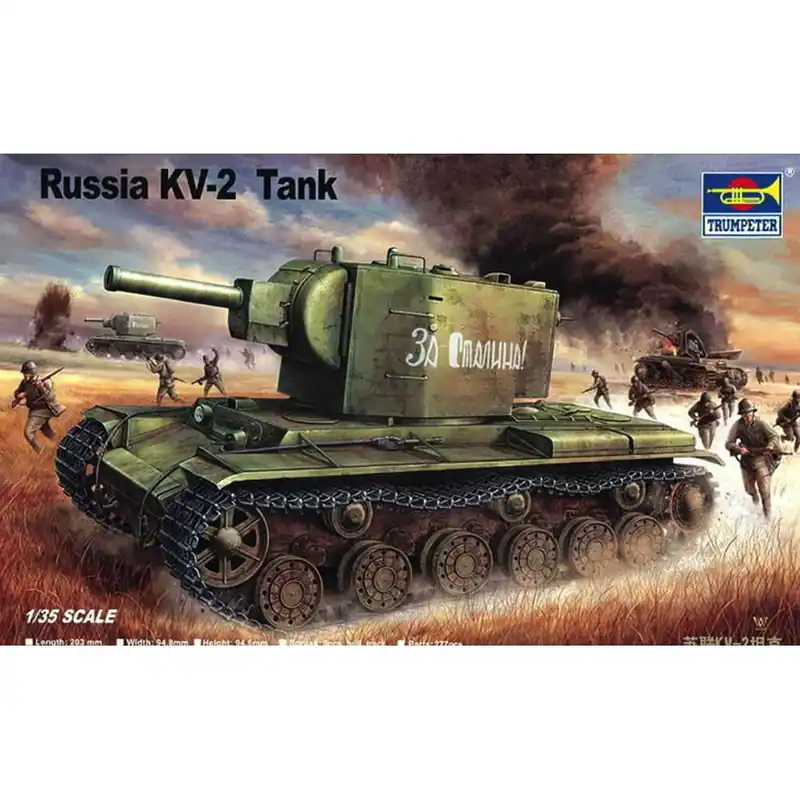 Maquette char Char Russe KV-2 Expédition Rapide