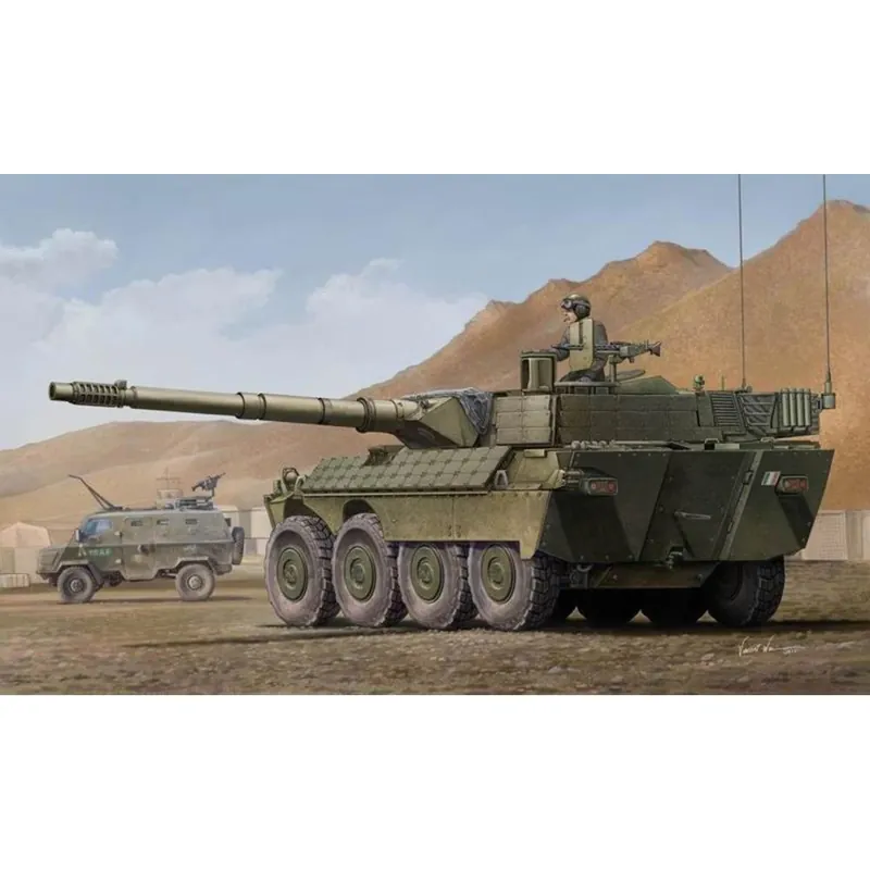 Nouvelle Collection Maquette véhicule militaire B1 Centauro AFV Early Version (1ère série) ROMOR