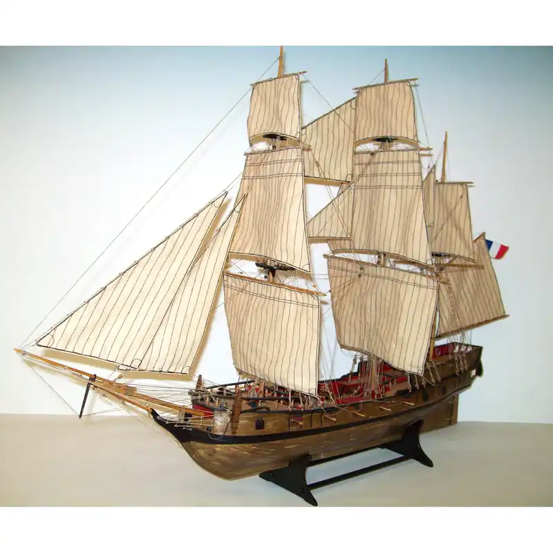 Maquette en bois – Corsaire Français Le Tonnant Satisfait Ou Remboursé