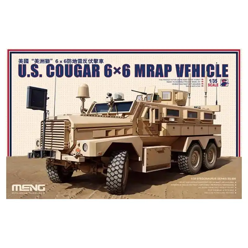 Seulement Aujourd'hui Maquette Véhicule Militaire US Cougar 6x6 Mrap