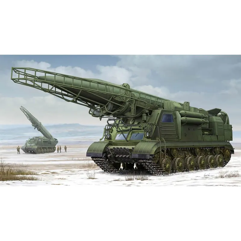 Maquette véhicule militaire Lanceur 2P19 ex-soviétique avec missile R-17 (SS-1C SCUD B) du système Prix Réduit