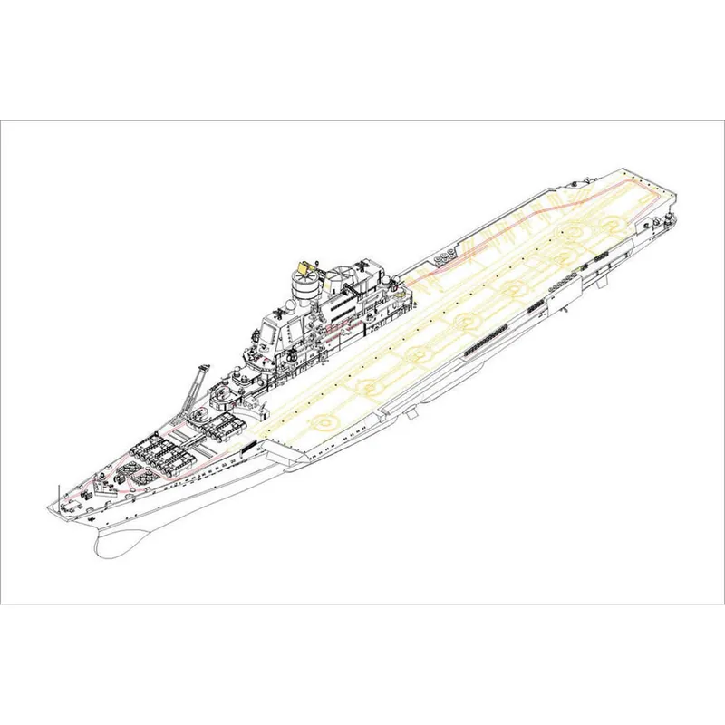 Maquette bateau Soviet Aircraft Carrier Baku Seulement Aujourd'hui