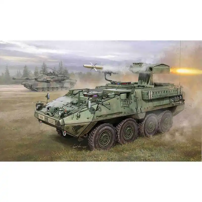 Maquette véhicule militaire M1134 Stryker Anti Tank Guided Missile (ATGN) Satisfait Ou Remboursé