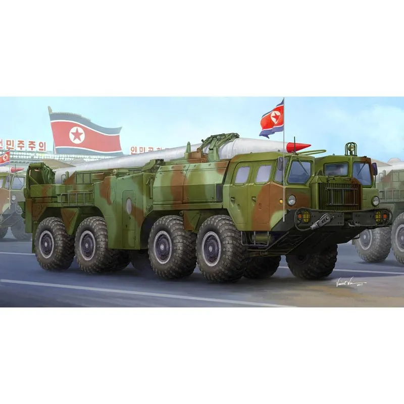 Maquette véhicule militaire Missile balistique tactique à courte portée RPDC Hwasong -5 Haute Qualité