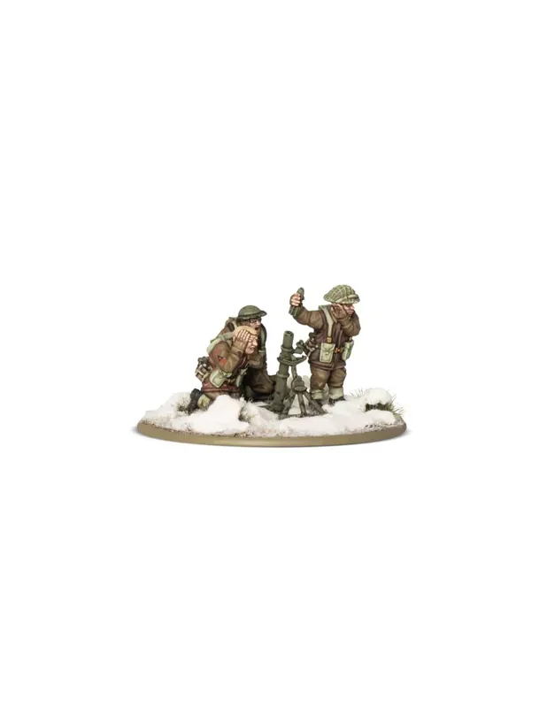 Satisfait Ou Remboursé British & Canadian Army infantry (Winter) Mortar Team - Bolt Action