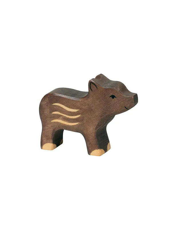 Prix Choc Figurine marcassins en bois - Animaux des bois Holztiger