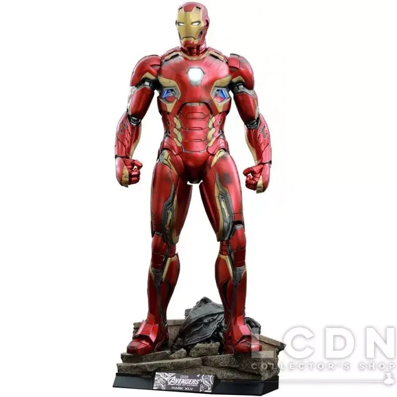 Hot Toys QS006 Avengers Age of Ultron Iron Man Mark 45 XLV 1/4 Collectible Figurine 49cm - Modèle d‘exposition Paiement Sécurisé
