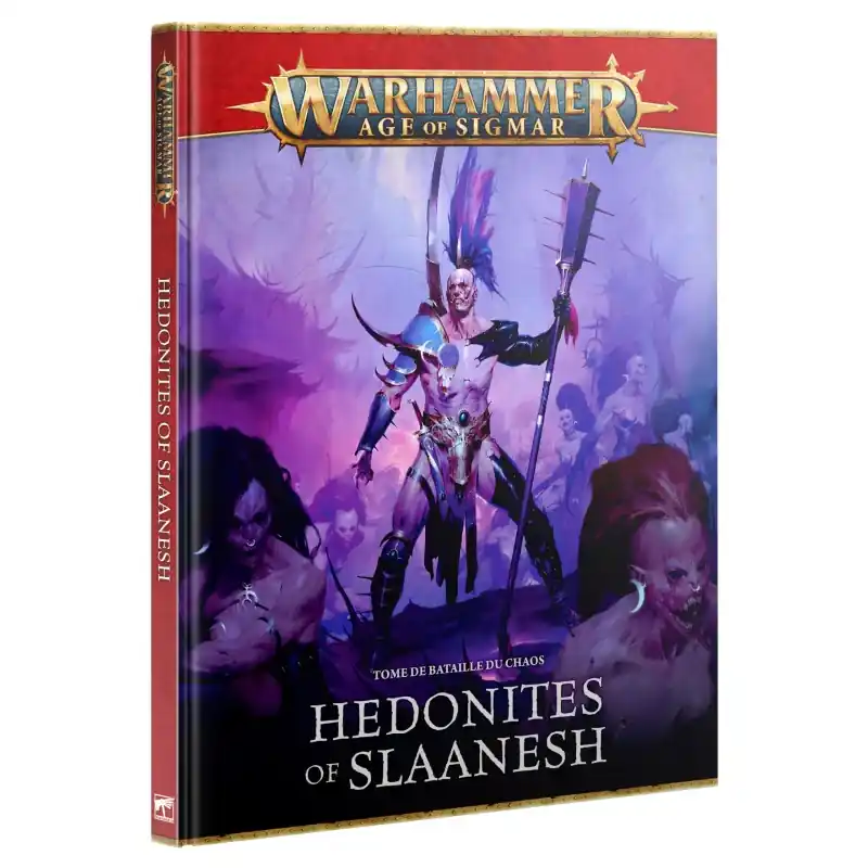 Warhammer Age of Sigmar (AoS) Hedonites of Slaanesh Tome de Bataille (BattleTome) *FR* Offre Exclusive